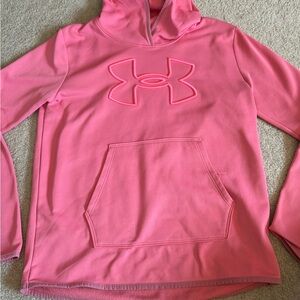 UNDER ARMOUR- pink hoodie, size S
